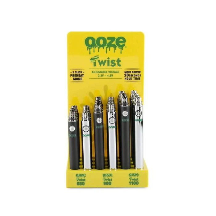 Ooze - Twist Batteries Display