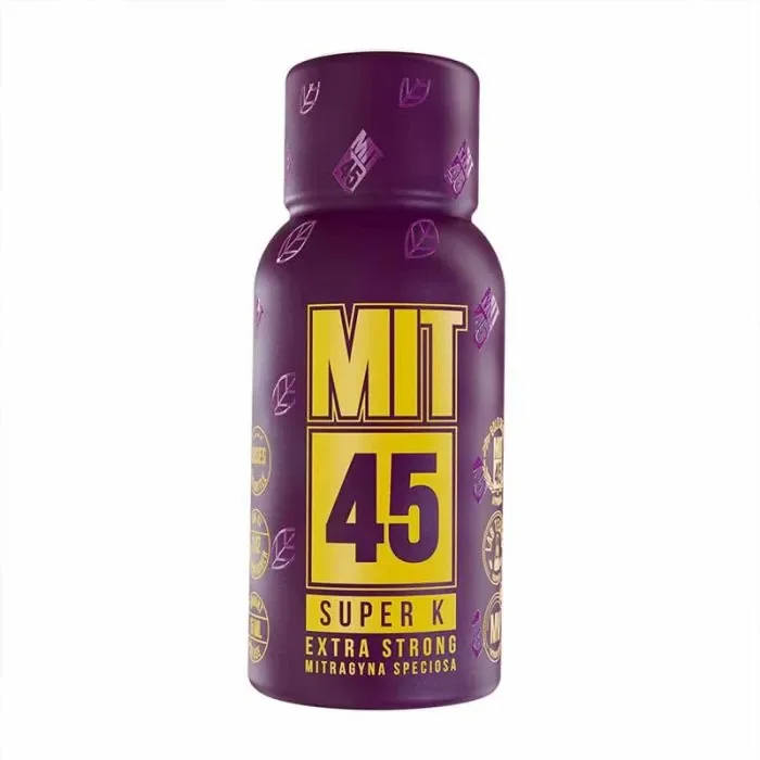 MIT 45 Super K Extra Strong Mitragyna Speciosa Shots Display 12 Bottles Per Pack