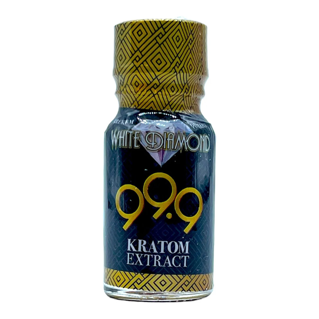 White Diamond 99.9 Kratom Extract 99,9 Shots Display 12 Count Per Pack 10mL Per Count