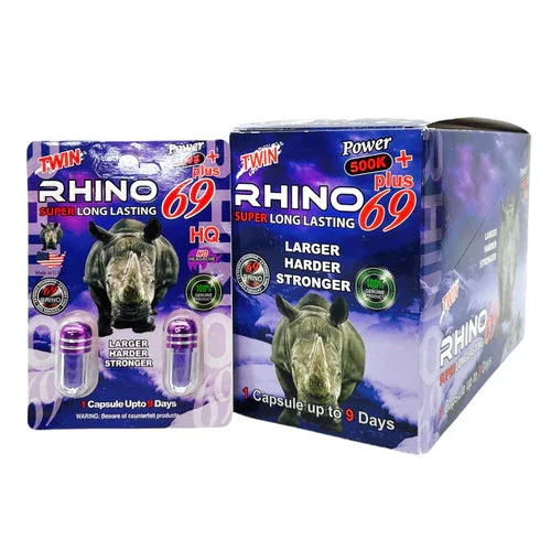 Rhino 69 Plus Capsules Display 24CT