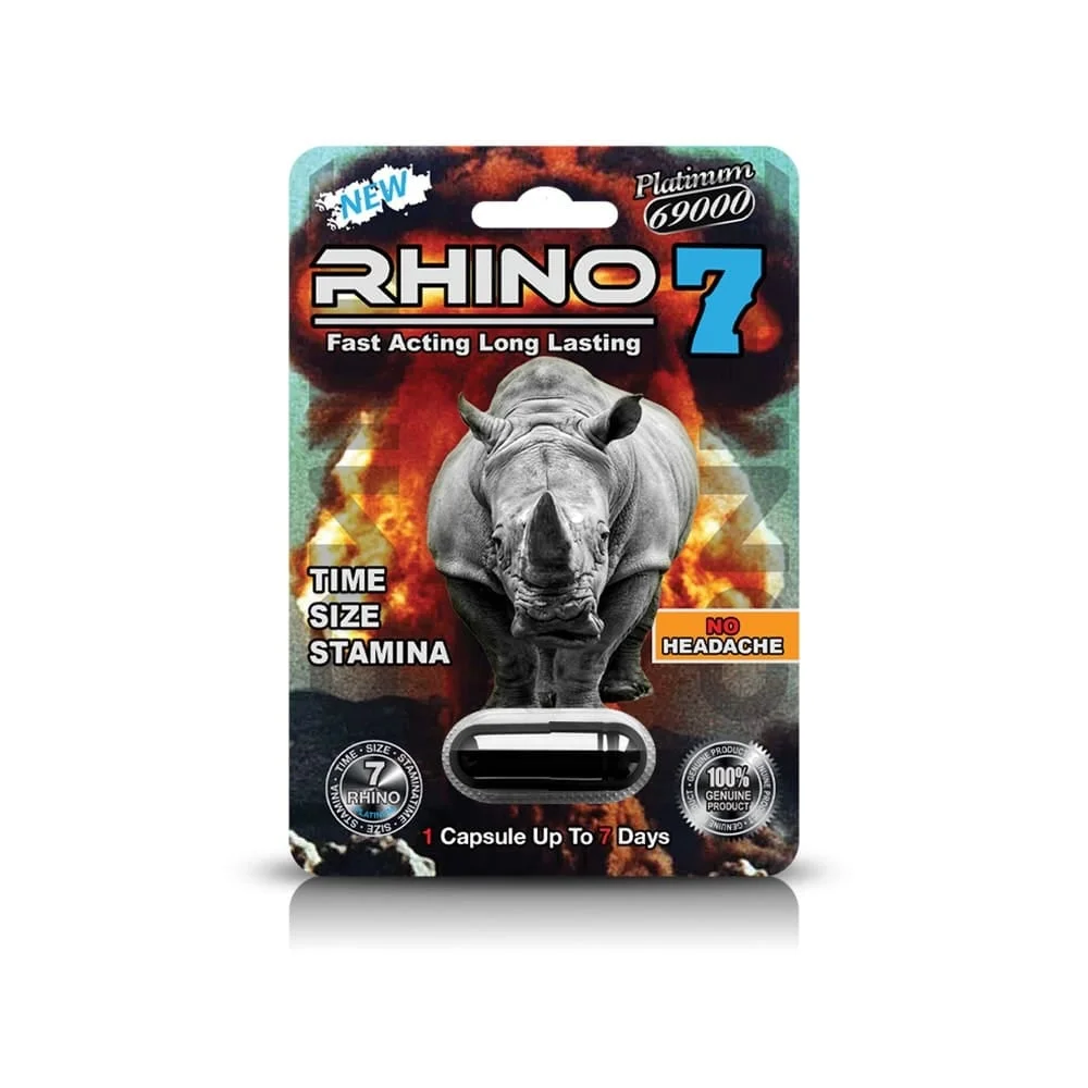 Rhino 7 Platinum Capsules Display 24 CT