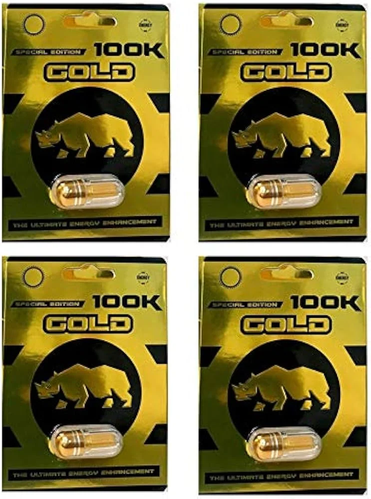Gold Rhino 100K Capsules Display 24 CT