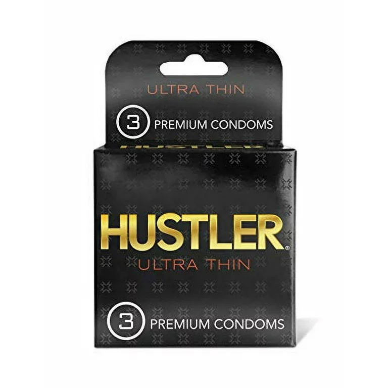 Hustler Premium Condoms Lubricated Ulter-Thin Display 6 CT