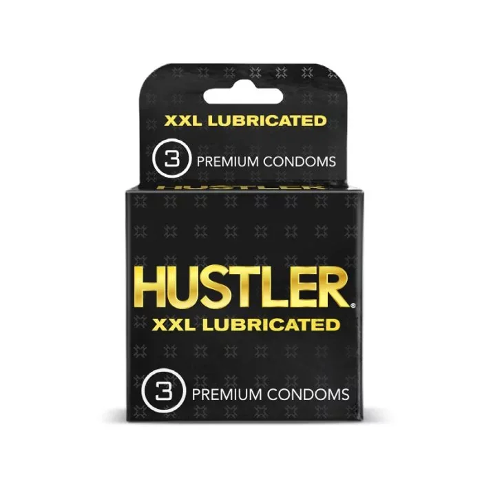Hustler Premium Condoms Lubricated XXL Display 6 CT