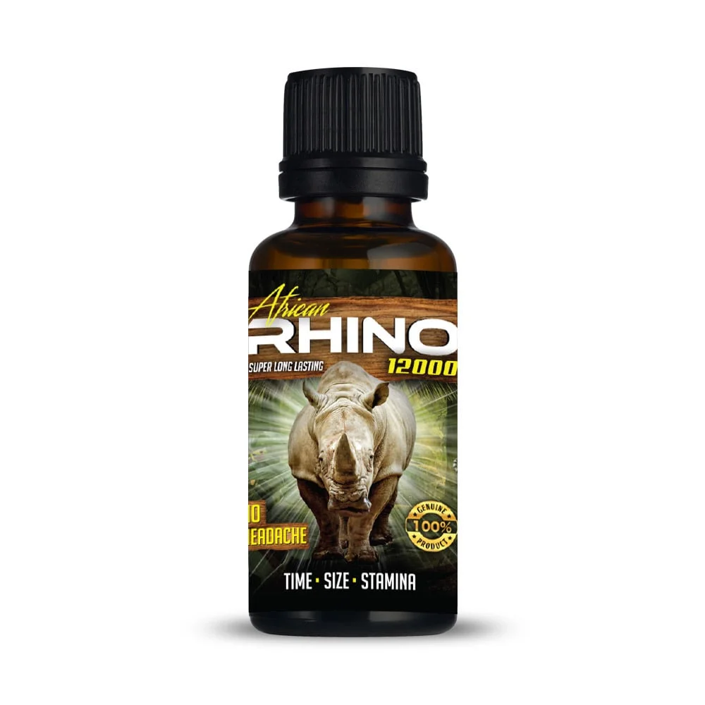 Rhino African 12000 Shots Display 12 Bottles
