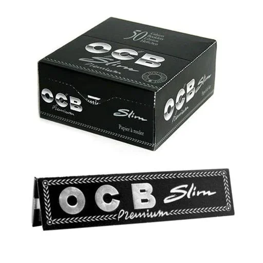 OCB Premium Slim Rolling Papers 24 Booklets Per Box