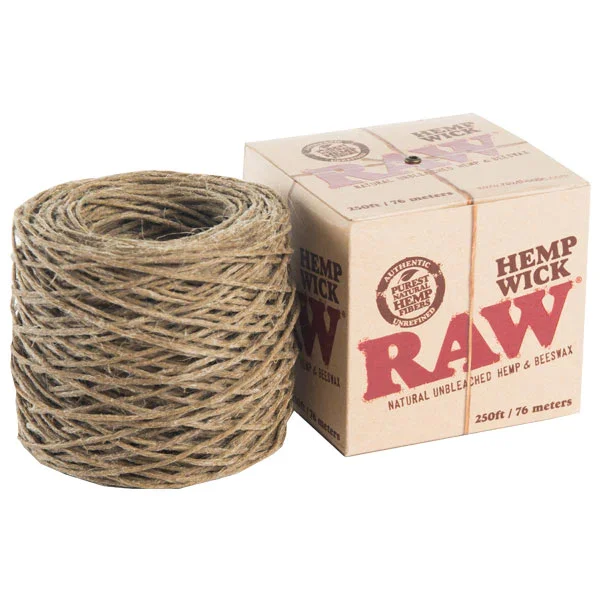RAW Hemp Wick 250ft / 76 Meters