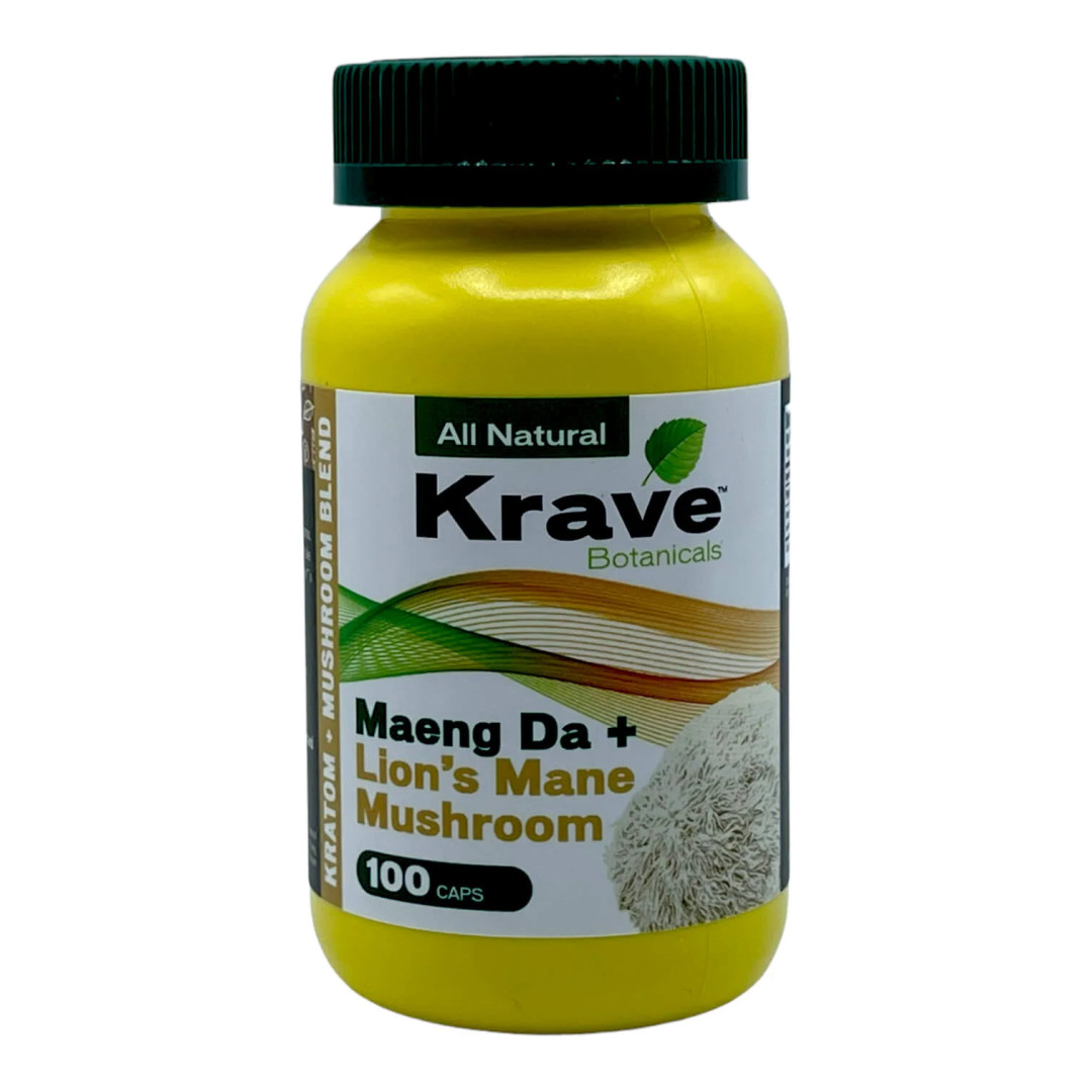 Krave Maeng Da + Lion's Mane Mushroom 100 Caps