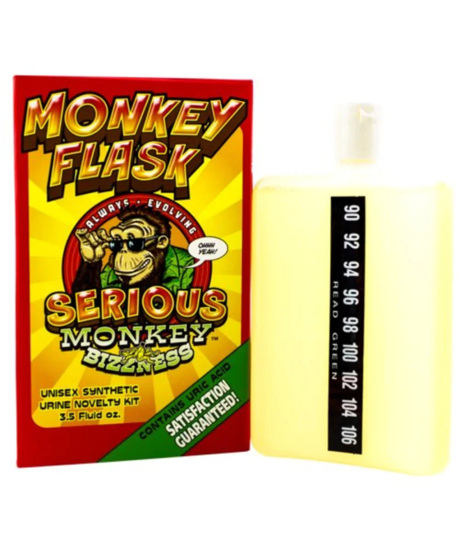 Monkey Flask Serious Monkey Bizzness Unisex Imitation Urine Novelty Kit 3.5 Fluid oz