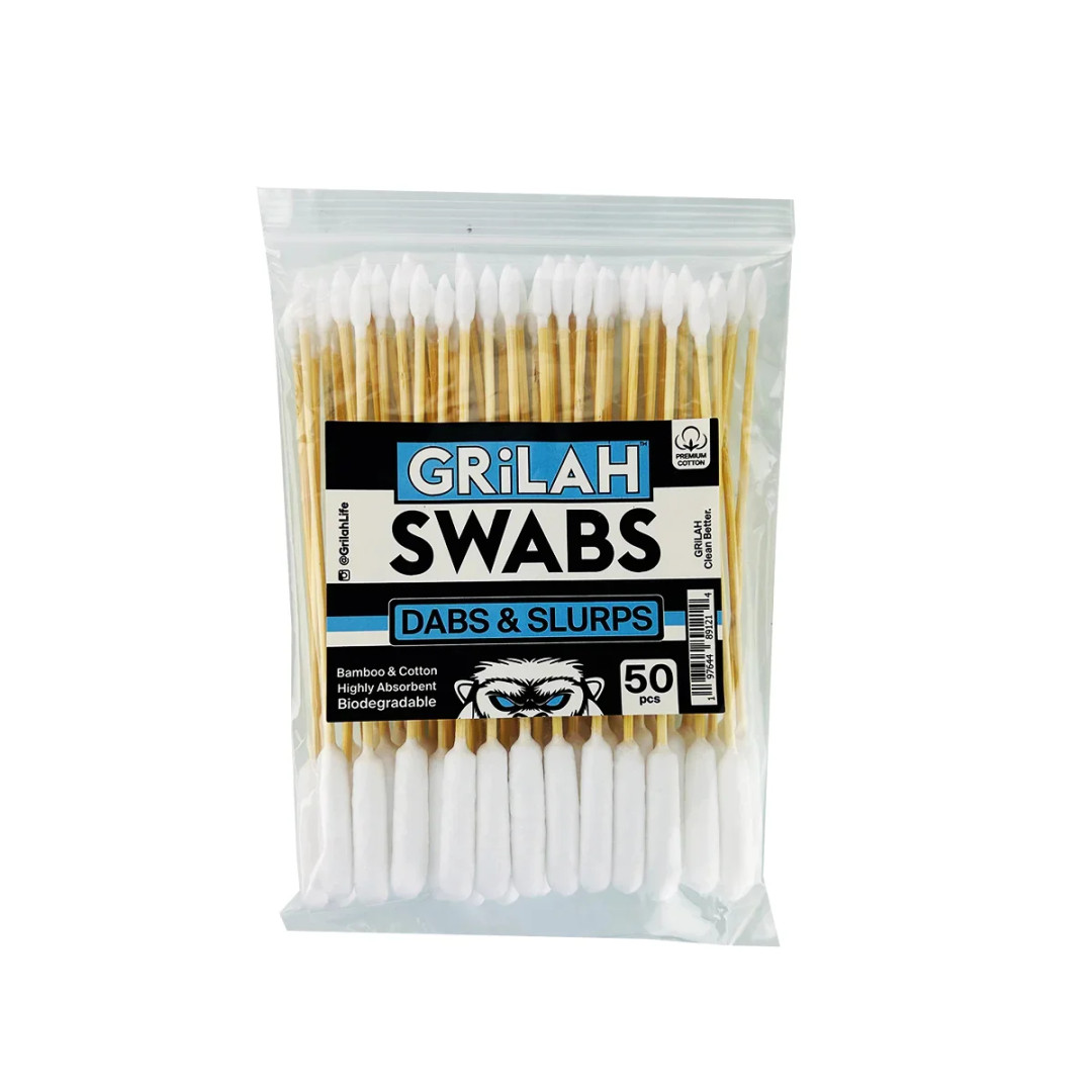 Grilah Swabs Dabs & Slurps Bamboo & Cotton 50 PCS