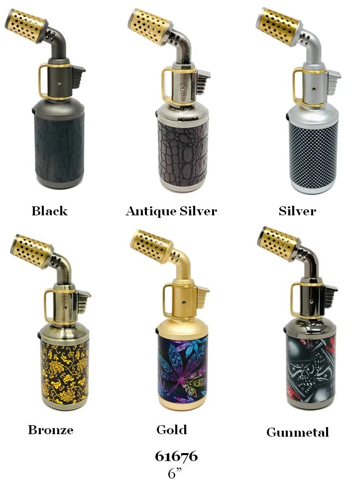 Scroch Troch Lighters Display 6 CT - Mixed Colors (51676-Gunmetal)